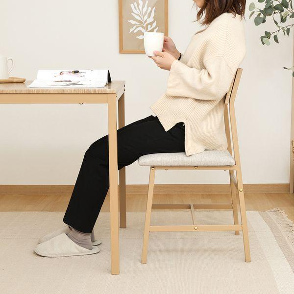 ダイニングセット3点 ベージュカラー 組立品 業務用 まとめ買い ポイント消化 日用品_3