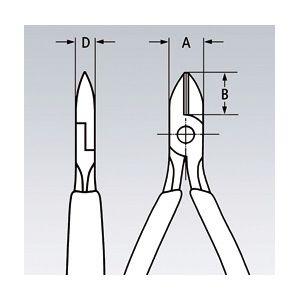 KNIPEX クニペックス エレクトロニクスニッパー ESD サイズ60×20×120mm パック入 7902-125ESDSB 工具 ツール DIY まとめ買い ポイント消化 スポーツ用品_1