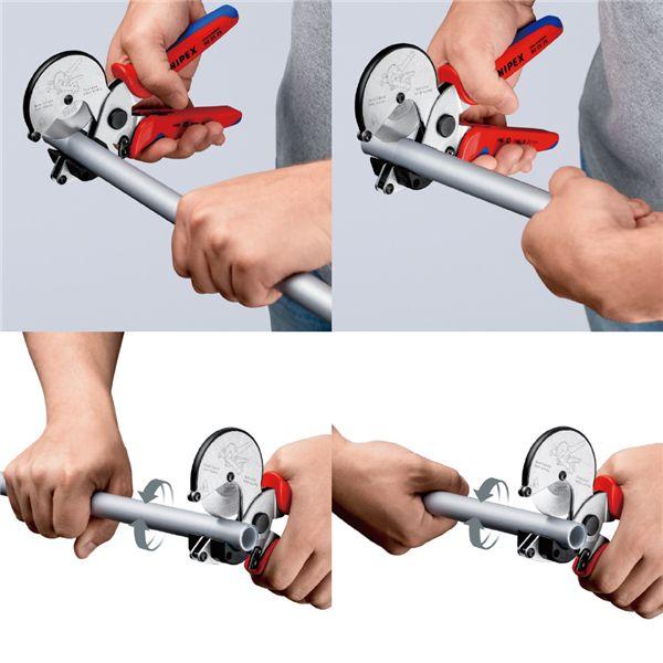 KNIPEX クニペックス 複合管・プラスチックパイプ用カッター コンフォート サイズ210×81×38mm 9025-25 工具 ツール DIY ま まとめ買い ポイント消化_3