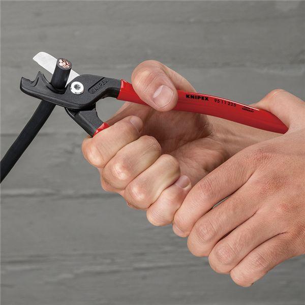 KNIPEX クニペックス ケーブルカッター ステップカットXL プラスチックコーティング 全長225mm サイズW225×D46×H15mm パック まとめ買い ポイント消化_3