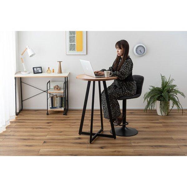 ハイテーブル 約W60×D60×H90.5cm ナチュラル アジャスター付 カウンターテーブル バーテーブル インテリア家具爆買_4