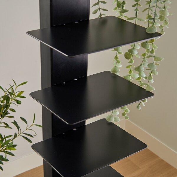 ブックタワー　ブラック Amazon｜クロシオ ブックタワーシェルフ 本棚 おしゃれ オープンラック