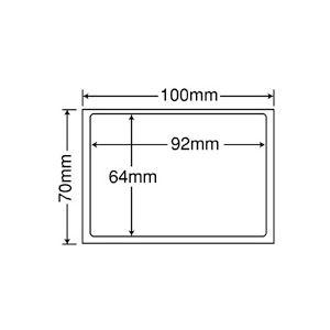 東洋印刷 地紋印刷入 ナナ目隠しラベル 再剥離タイプ 100×70mm 1面 ラベルサイズ92×64mm PPE-2 1箱(1000枚:100枚×10 まとめ買い ポイント消化 PC周辺機器