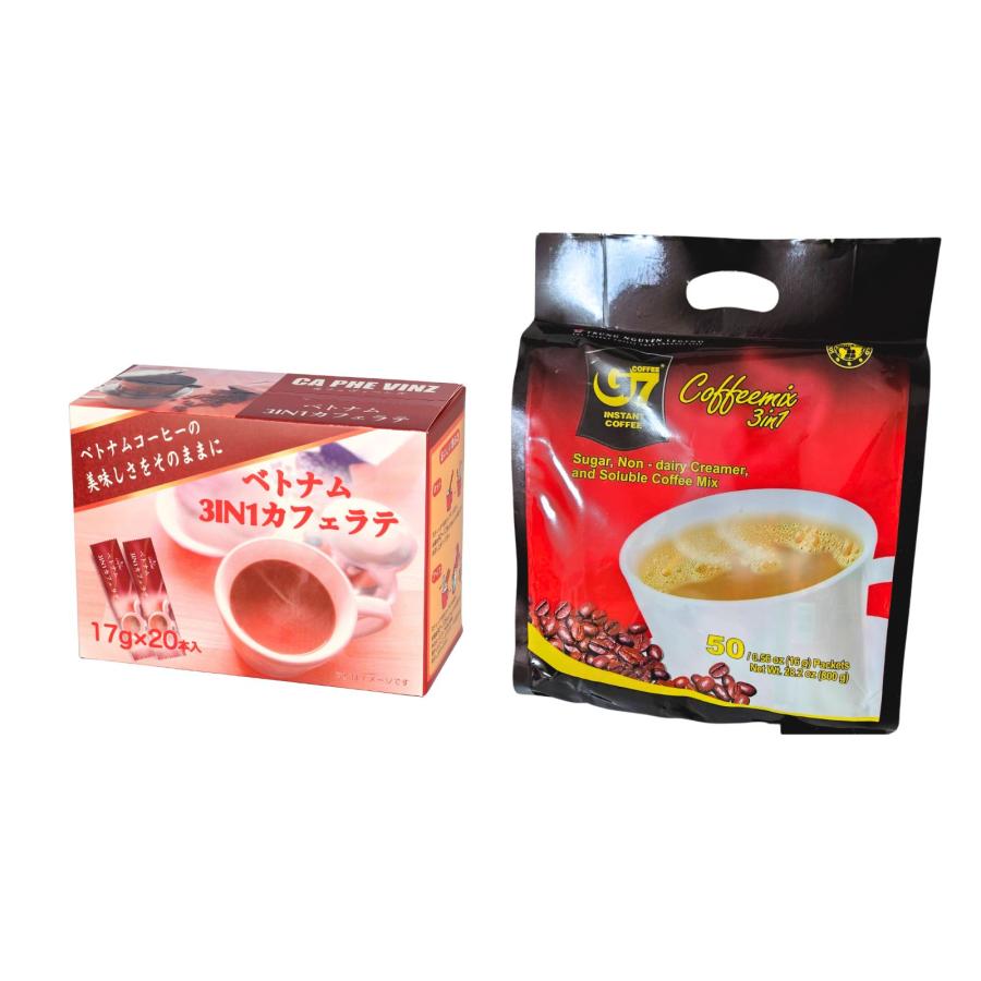 ベトナムコーヒー G7インスタントコーヒーカフェオレ 24箱(1ケース) ベトナムコーヒー G7インスタントコーヒー カフェオレ 3in1 24箱