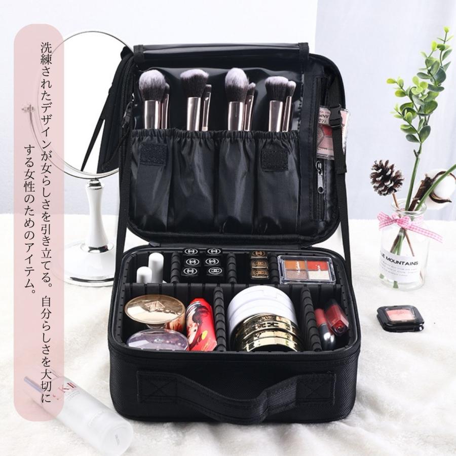 RerCu メイクボックス 大容量 持ち運び 使いやすい コスメボックス