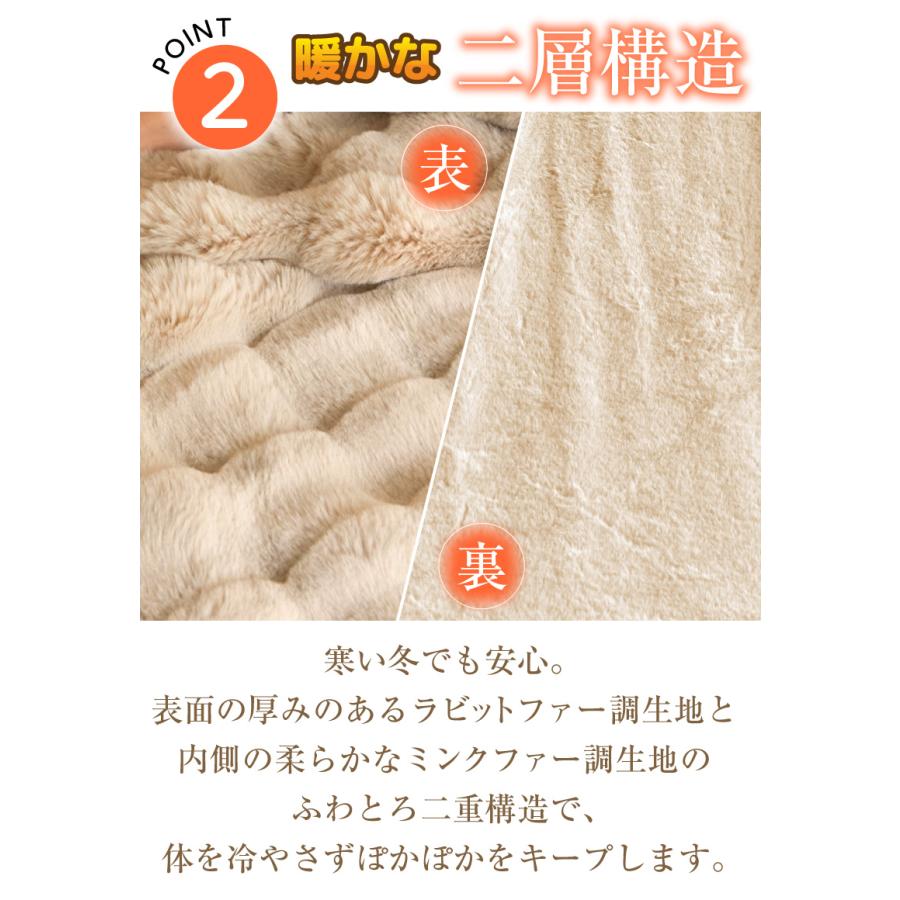 RerCu 【シングル】まるで雲のような ふわふわ 毛布 ひざ掛け 2枚