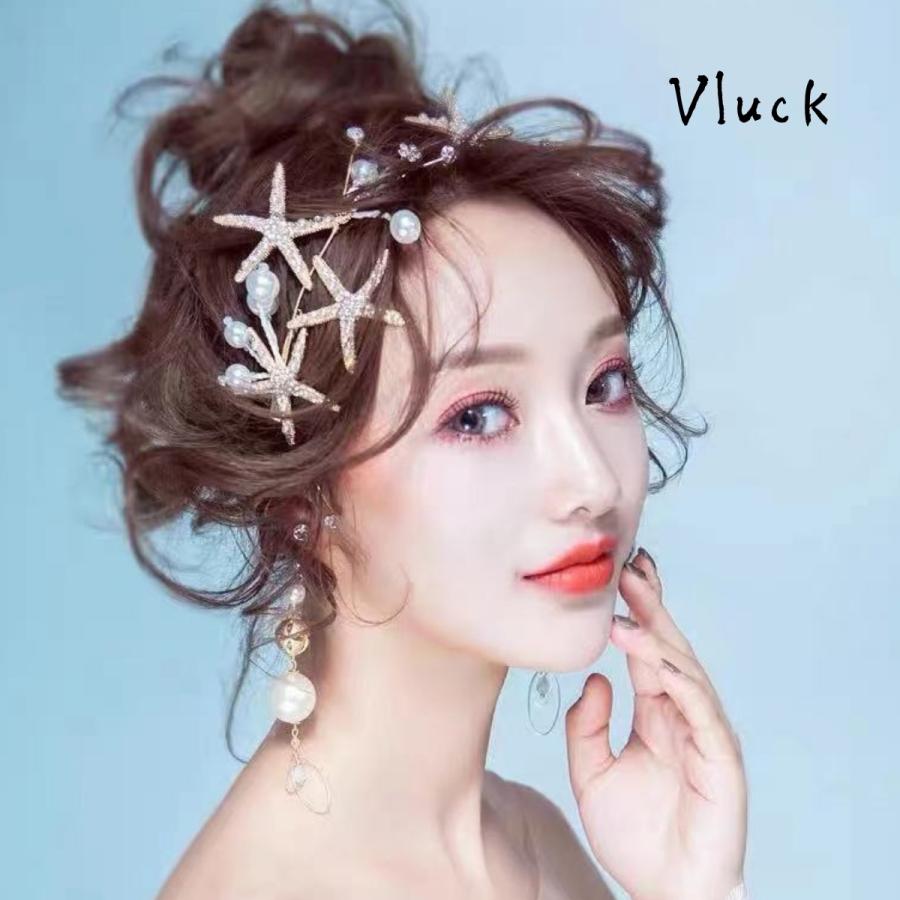 ウェディング ティアラ 星 カチューシャ 発表会 クラウン ヘッドドレス