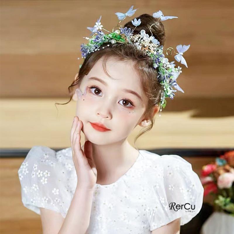 RerCu ヘアアクセサリー キッズ レディース 子供 ピアノ発表会 ヘア