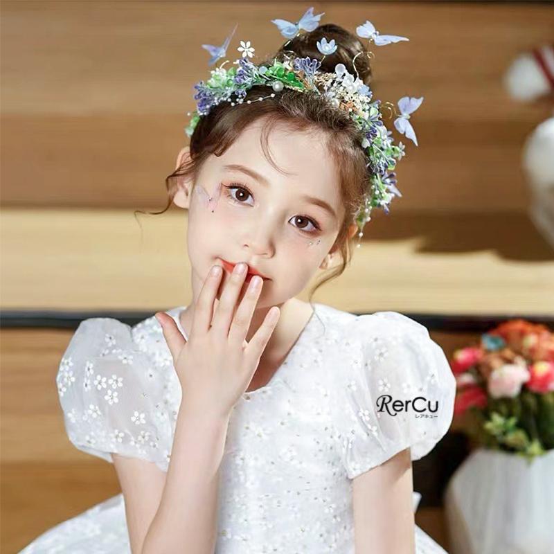 RerCu ヘアアクセサリー キッズ レディース 子供 ピアノ発表会 ヘア