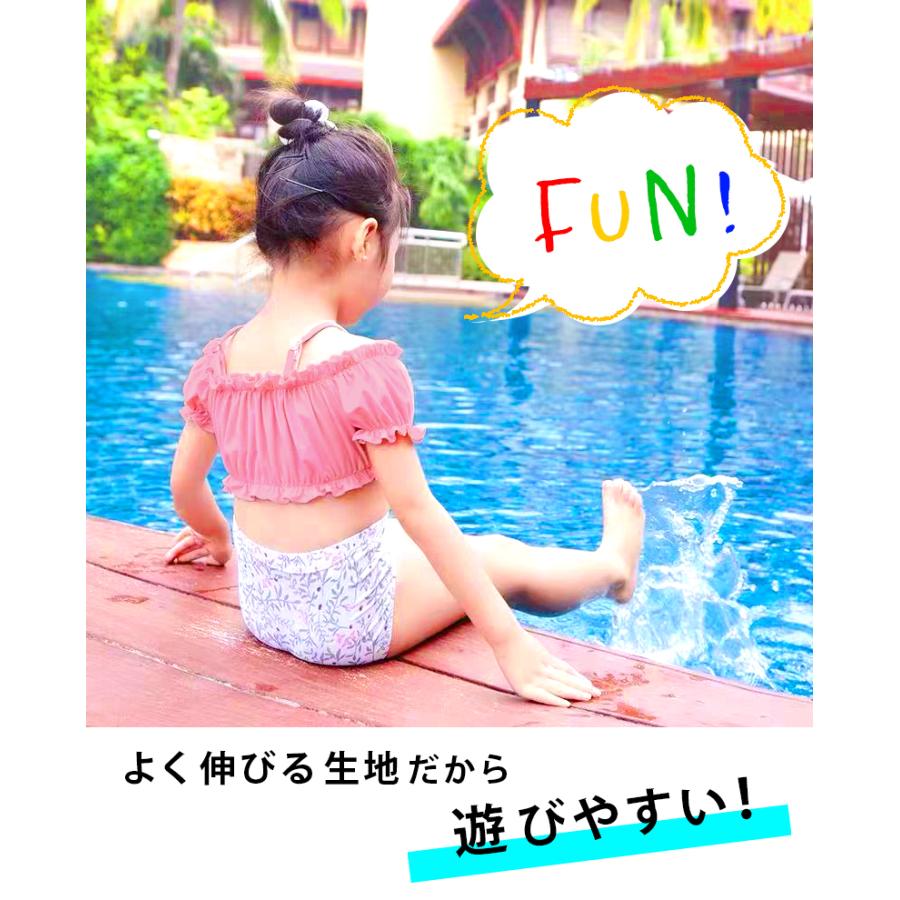 RerCu 水着 女子 子供 キッズ 女の子 セパレート 80 90 100 110