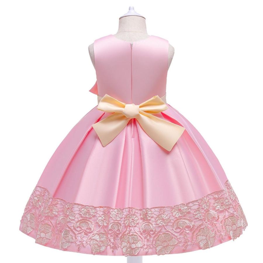 【超美品】【DRESCCO】110 発表会ドレス ピンク 子供ドレス ピアノ発表会 ピンク 安い キッズドレス ロングドレス 入園
