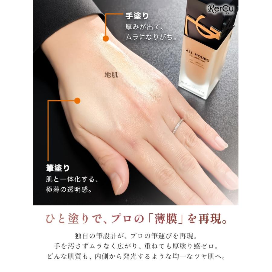 メイクブラシ パフ セット 陶器肌 ファンデーションブラシ 厚手パフ
