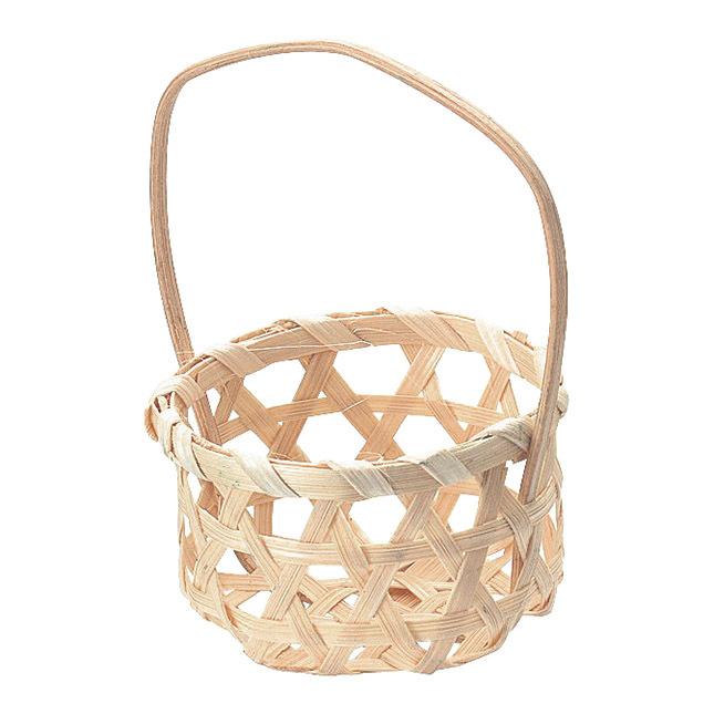 かご 即納可 カゴ バスケット ギフト ラッピング 容器 竹 2759 φ5 h3(8