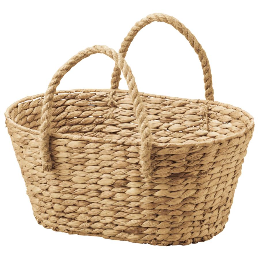 かご 即納可 カゴ　バスケット　収納　買い物かご　かごバッグ　エコバッグ C115NA ｗ45 ｄ30 ｈ20cm｜vmd-basket