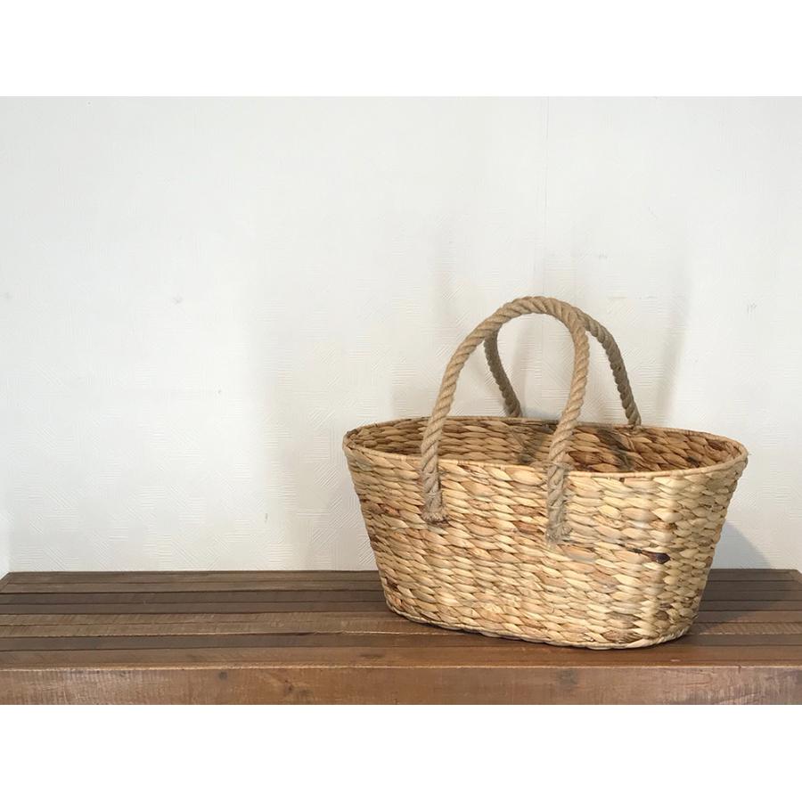 かご 即納可 カゴ　バスケット　収納　買い物かご　かごバッグ　エコバッグ C115NA ｗ45 ｄ30 ｈ20cm｜vmd-basket｜03