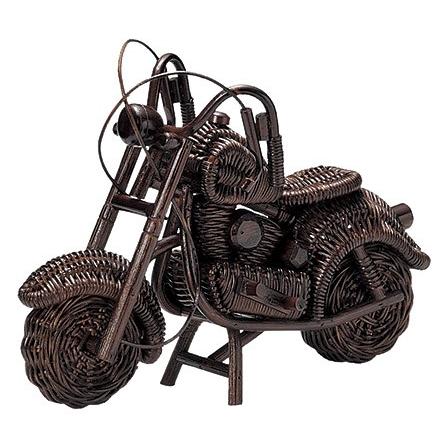 かご 即納可 室内装飾 ラタン 籐 自動二輪車 細密画 図形 オブジェ HW32 w35 d13 h25珊 模型、プラモデル-ゲーム、おもちゃ