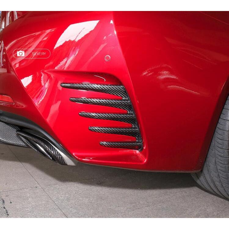 販売の事前割引 レクサスRC200 RC300 F スポーツ 2015 - 2019 リアバンパー サイドエアベント スプリッター 成形ステッカー カー用品 カスタムパーツ