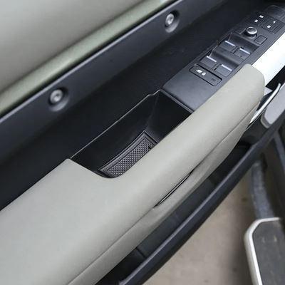 直営店情報 ランドローバー ディフェンダー 110 20-22 ABS ブラックカードア収納ボックス グローブアームレストボックス 携帯電話ボックス