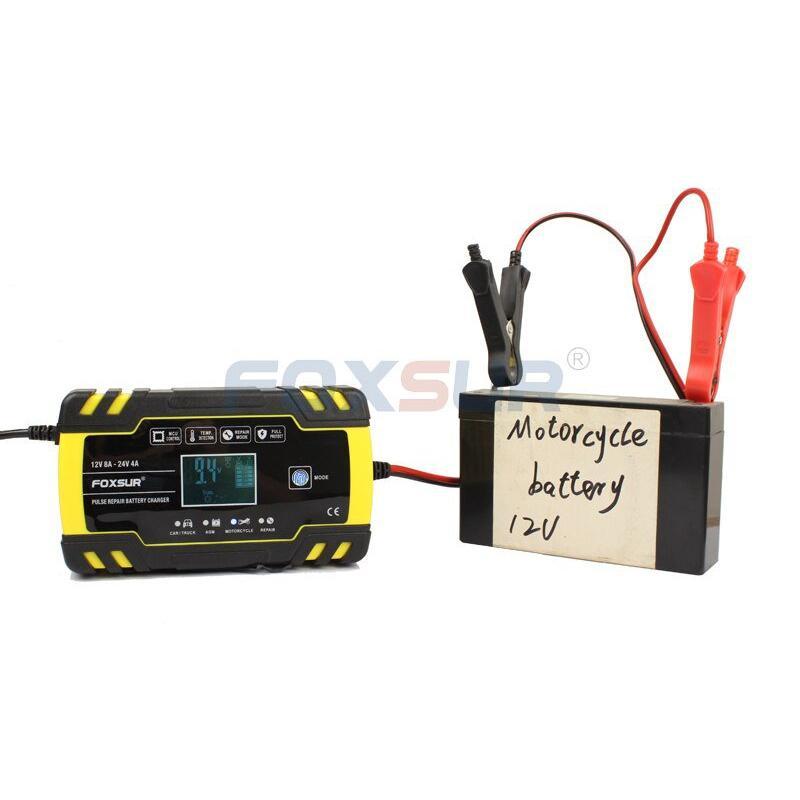 FOXSUR 12V 24V オートバイ ゴルフ カーバッテリー充電器 FOXSUR 12V 24V オートバイ ゴルフ カーバッテリー充電器