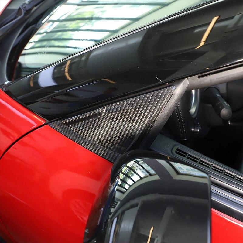 日産 GTR R35 2008-2016装飾用ピラーステッカーのカーボンフロントウィンドウトライアングルカバートリムアクセサリー｜voga｜07