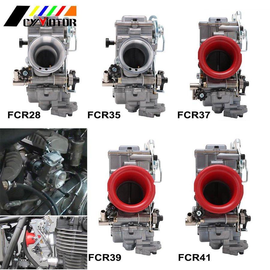 KEIHIN FCR39 ラージボディ キャブレター ファンネル付 実測39mm FCR 