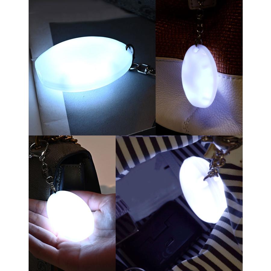 チャームライト バッグライト バッグチャーム USB充電 オーバル 楕円 小型 ライト LED