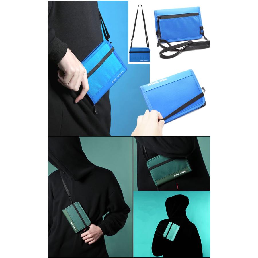 パスポートケース スキミング防止 ショルダー 撥水 ショルダーバッグ