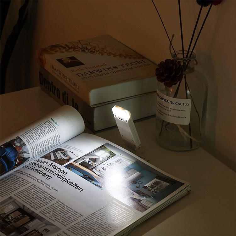 LED 読書ライト 読書灯 ブックライト クリップ 明るさ調整 角度調整