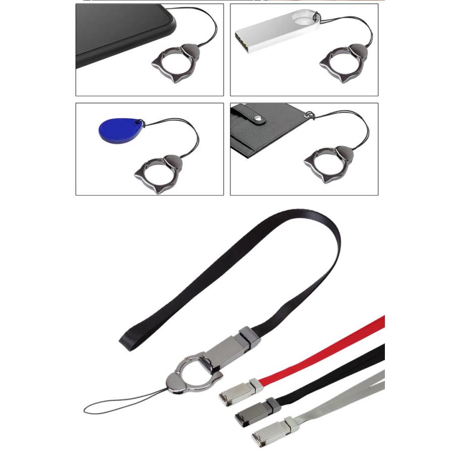 ネックストラップ リング ストラップ 首掛けストラップ スマホ