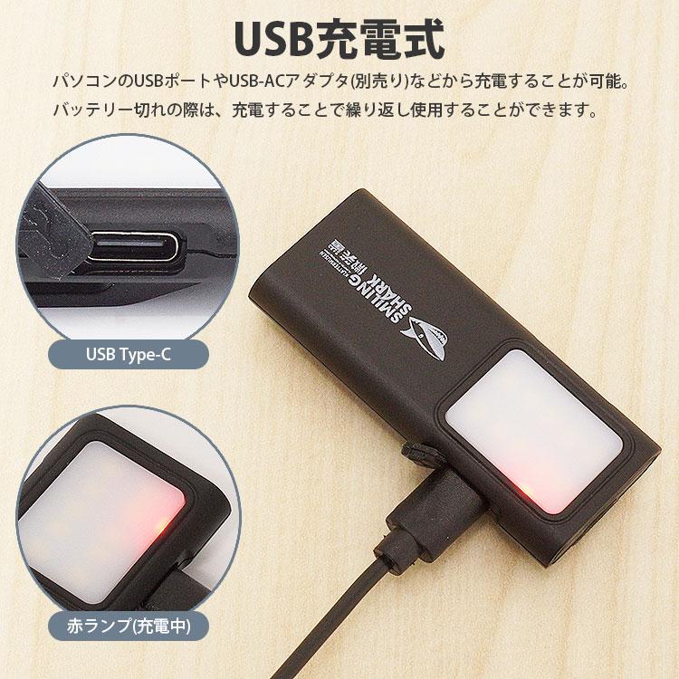 クリップライト LEDライト バッテリー内蔵 USB充電式 ネックストラップ 
