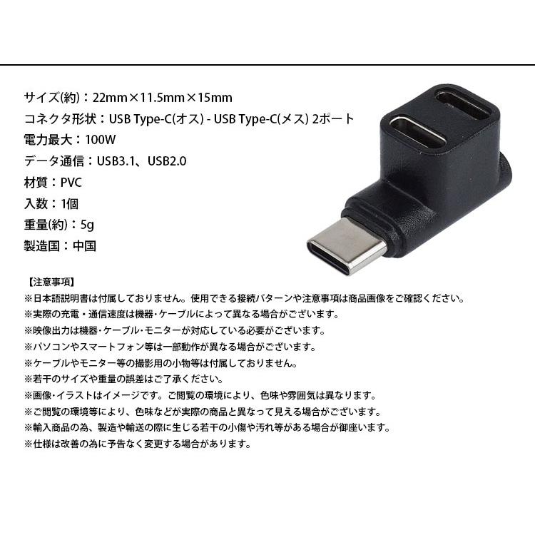 Type-C アダプタ 2in1 PD充電 最大100W USB タイプC コネクタ 急速充電 映像信号対応 データ転送 Steam Deck｜vogel｜10