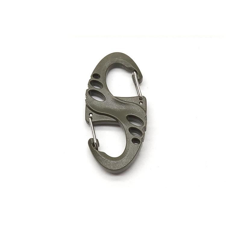 S字 カラビナ 10個セット キーホルダー Wフック 軽量 鍵 キー
