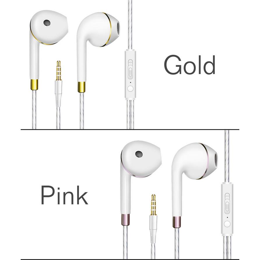 ホワイト 有線イヤホン インイヤー型 インナーイヤー型 イヤホン 有線 マイク内蔵 リモコン付き