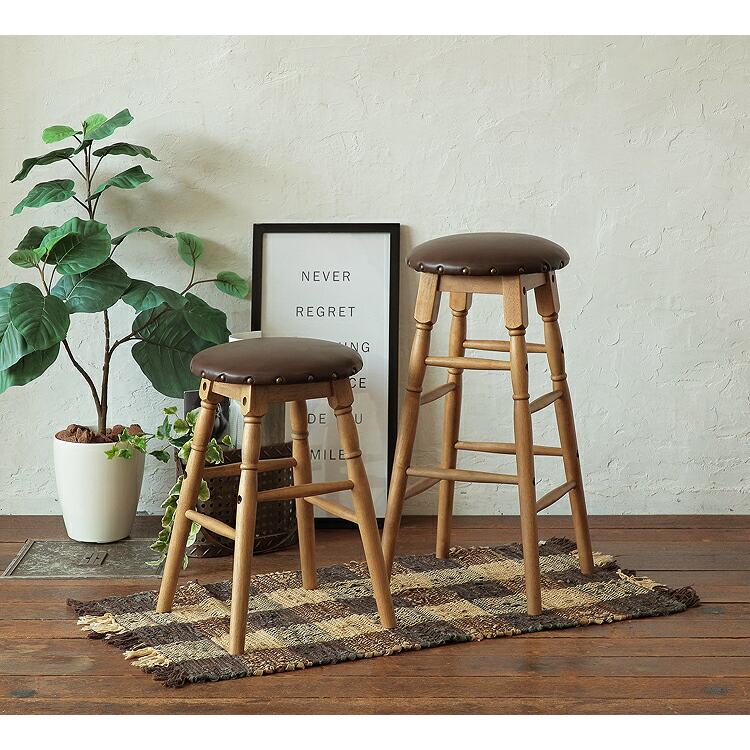 LEATHER HIGH STOOL アンティーク ハイチェア 【公式通販】