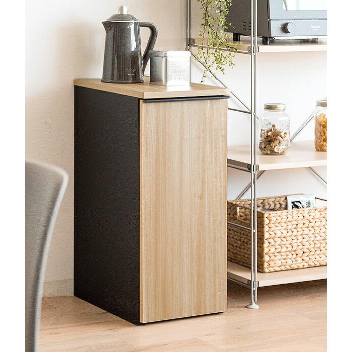 ゴミ箱 木製 45L ダストボックス おしゃれ スリム 省スペース 分別