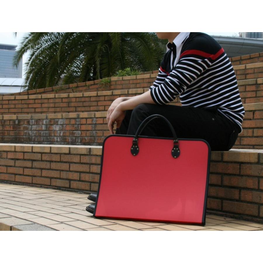 図面バッグ 図面ケース A3サイズ  書類バッグ かばん カバン ブリーフケース NULO（ヌーロ）ピアニーレッド |  | 02