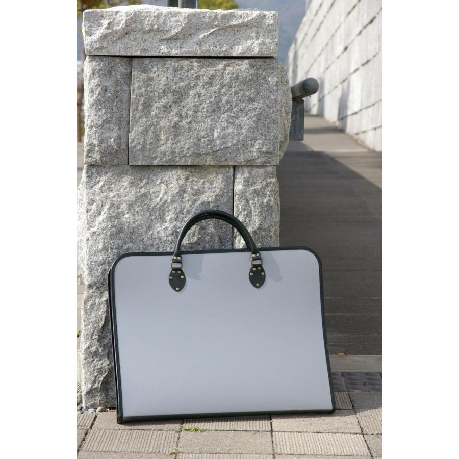 図面バッグ 図面ケース A3サイズ  書類バッグ かばん カバン ブリーフケース NULO（ヌーロ）シルバー |  | 01