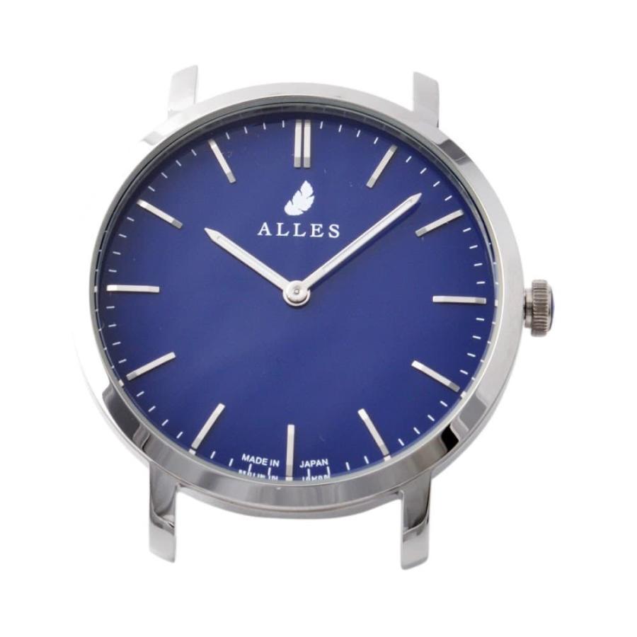 アレス 腕時計ヘッド/ベルト別売 メンズ 39mm 39mm ALLES パーツ ネイビー/シルバー｜vol8｜02