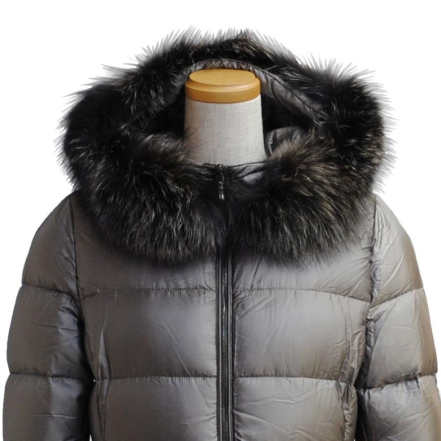 【推し】 ムーレー ダウンジャケット レディース MOORER ファーフード フーディー 38サイズ 【OCQ1222497679】(44485円)