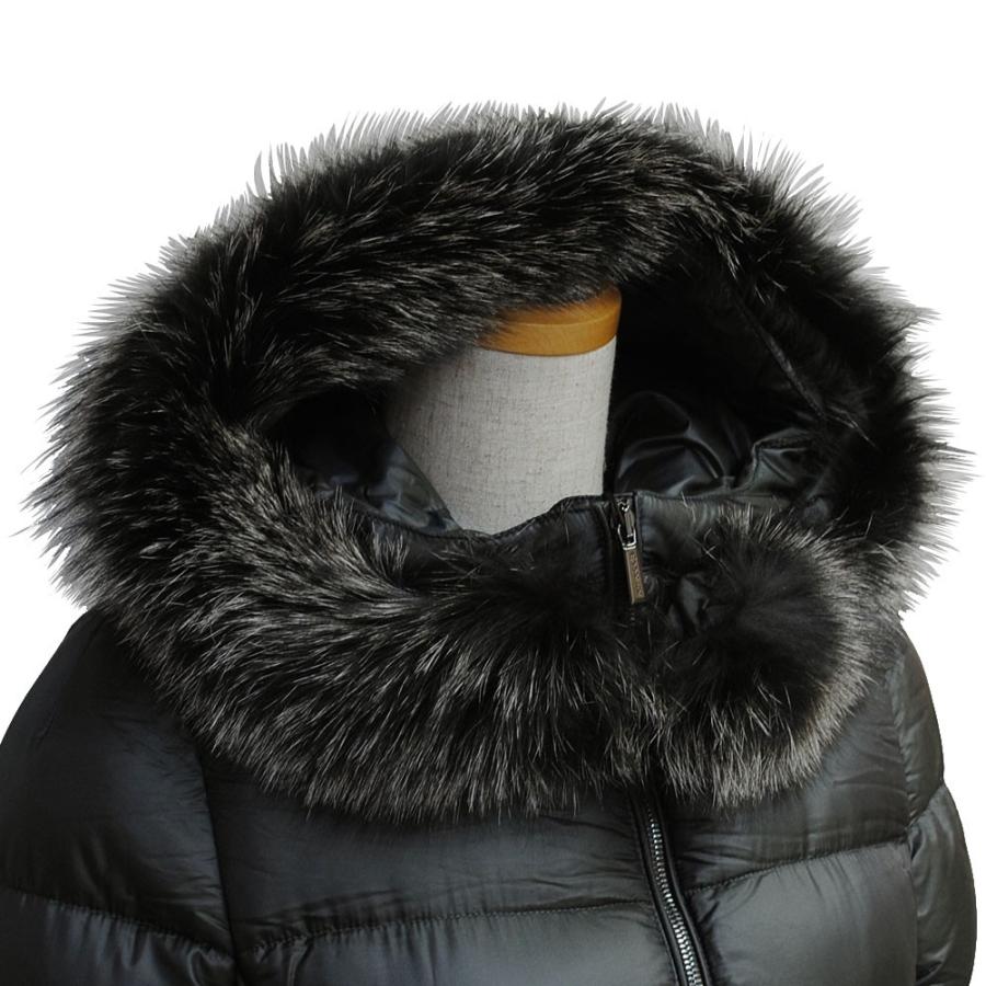 【公式】 ムーレー ダウンジャケット レディース MOORER ファーフード フーディー 38サイズ 【NAN1222497195】(44485円)