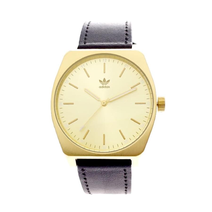 アディダス 腕時計 メンズ&レディース adidas ゴールド ブラック