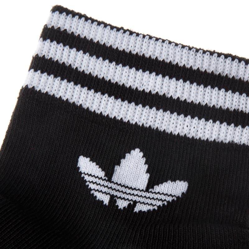 アディダス ショートソックス3足セット 靴下3個セット くるぶしソックス メンズ adidas ロゴ スリーライン 24.5cm〜26.5cm ブラック｜vol8｜04