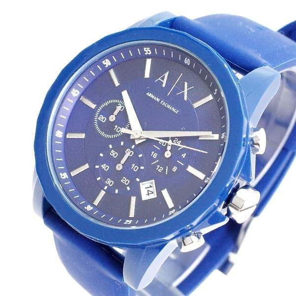超目玉 アルマーニエクスチェンジ 腕時計 メンズ Armani Exchange ブルー 完売 Support Ummahdesign Me