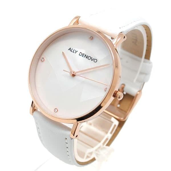 アリーデノヴォ 腕時計 レディース ALLY DENOVO レザー