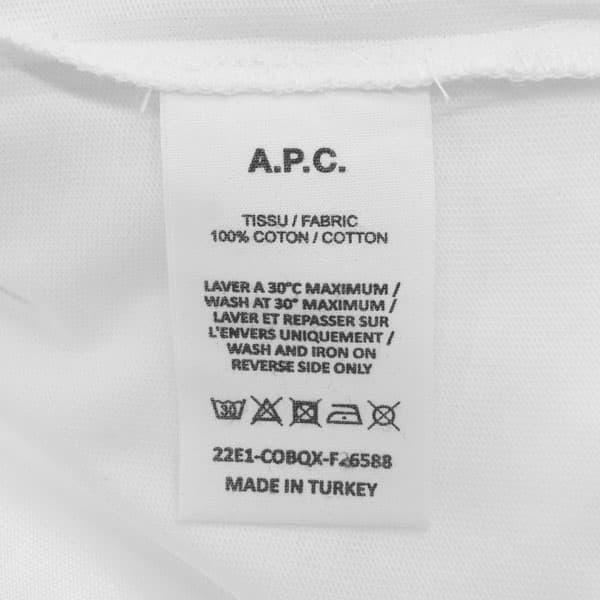 アーペーセー Tシャツ カットソー レディース APC 半袖 クルーネック ロゴ Sサイズ ネイビー系｜vol8｜06