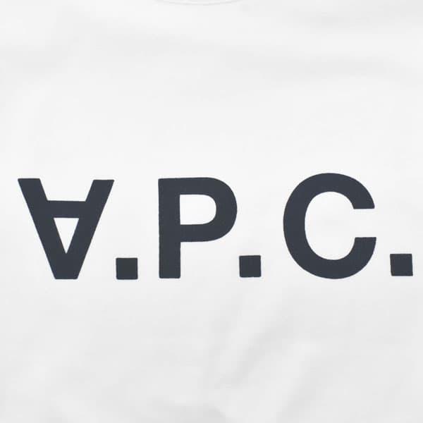 アーペーセー Tシャツ カットソー メンズ T-SHIRT VPC COLOR H APC 半袖 クルーネック ロゴ Mサイズ ネイビー系｜vol8｜04