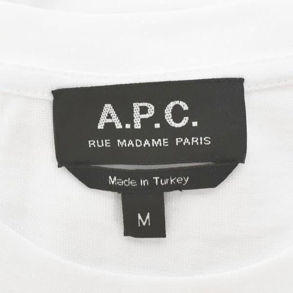 アーペーセー Tシャツ カットソー メンズ T-SHIRT VPC COLOR H APC 半袖 クルーネック ロゴ Mサイズ ネイビー系｜vol8｜05