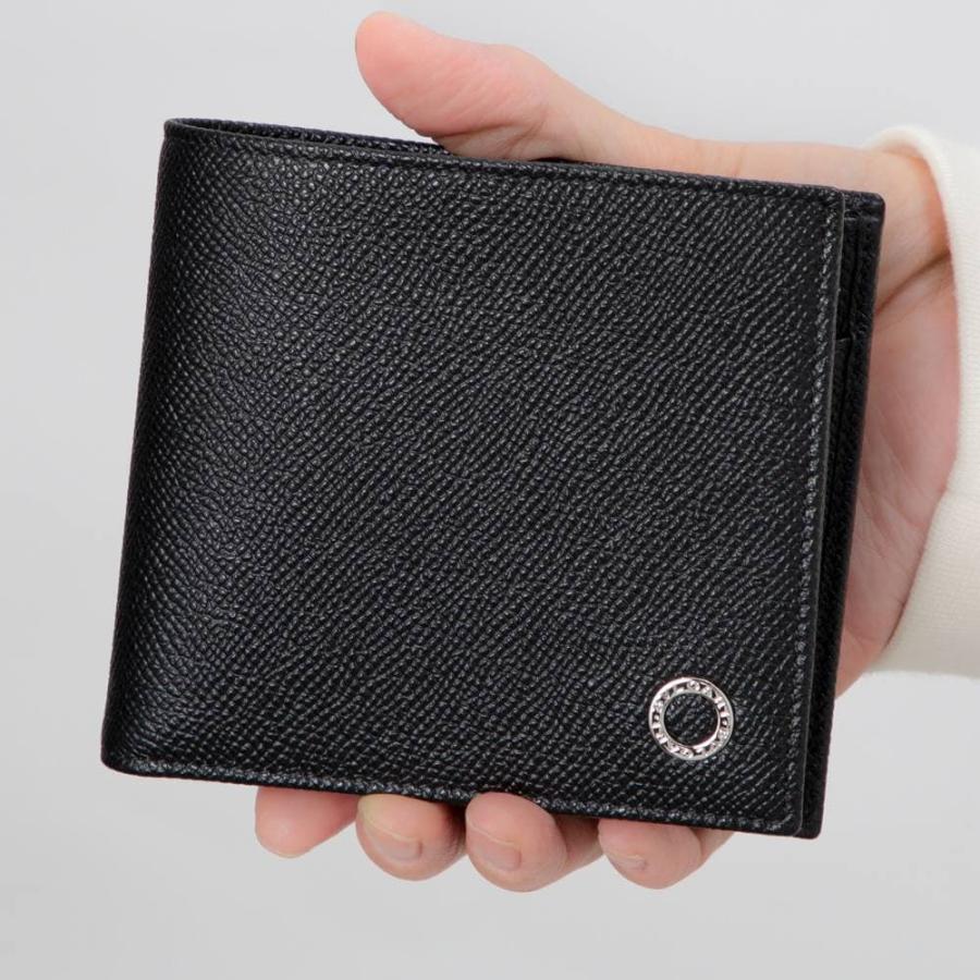 BVLGARI ブルガリ 二つ折り財布 ミニ財布 メンズ レザー ロゴ BVLGARI ブルガリ 二つ折り財布 ミニ財布 メンズ レザー ロゴ