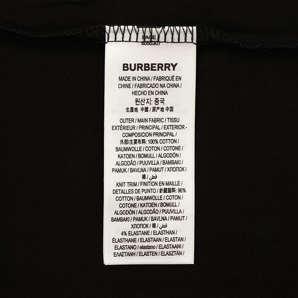 バーバリー Tシャツ カットソー メンズ HARRISTON BURBERRY クルーネック 半袖 ロゴプリント Lサイズ ブラック系｜vol8｜06