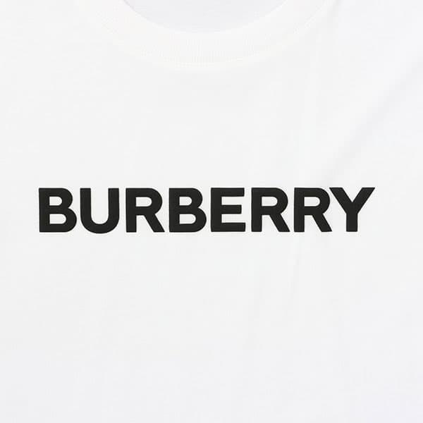 バーバリー Tシャツ カットソー メンズ HARRISTON BURBERRY クルーネック 半袖 ロゴプリント Mサイズ ホワイト系｜vol8｜03